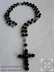 Brojanica od vulkanske lave srebro 925