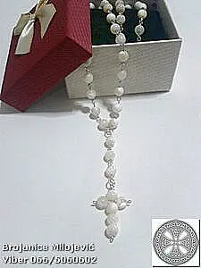 Brojanica od ohridskog bisera srebro 925