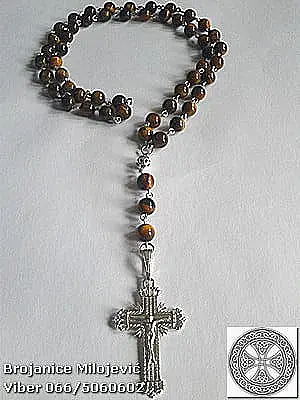 Srebrna brojanica od tigrovog oka