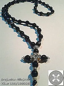 Brojanica od oniksa fasetiranog