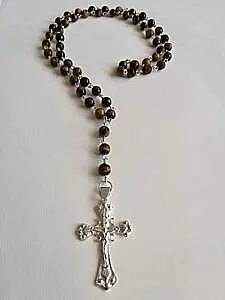 Brojanica oko vrata tigrovo oko srebro 925