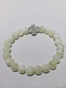 Brojanica za ruku od sedefa srebro 925