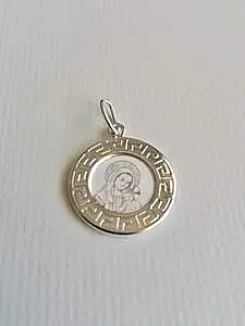 Privezak bogorodica srebro 925