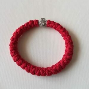 Brojanica crvena pletena