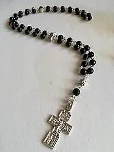 Srebrna brojanica od oniksa