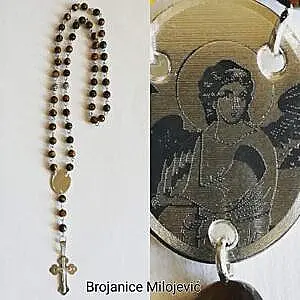 Brojanica od srebra sa likom Belog andjela