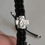 Brojanica za ruku od koze srebro 925