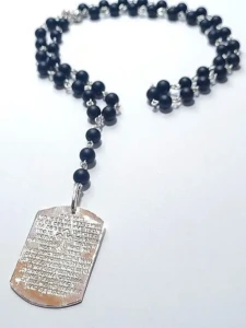 Brojanica ogrlica Oče naš srebro 925