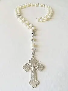 Brojanica od sedefa srebro 925