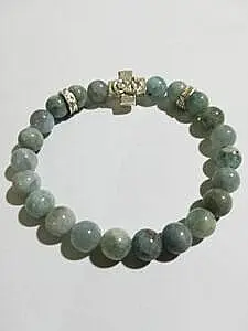 Brojanica za ruku od akvamarina srebro 925