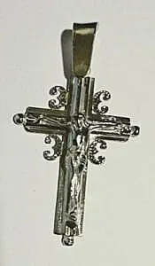 Krst raspeće sa oscilima srebro 925