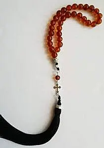 Molitvena brojanica od ćilibara srebro 925