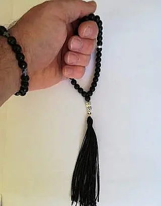 Brojanica za molitvu od oniksa srebro 925