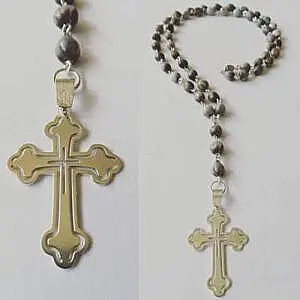 Brojanica oko vrata od bogorodičinih suza na srebru 925