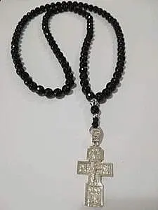 Oniks brojanica od srebra 925