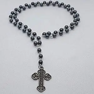 Brojanica hematit sivi za vrat