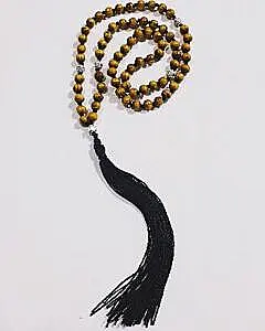 Brojanica za vrat od perli malsine i srebra