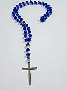 Brojanica od plavog kristala hirurški čelik