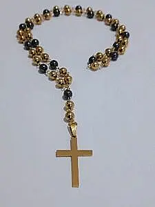 Hirurški čelik brojanica zlatne boje