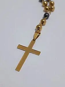 Krst od hirurškog čelika boje zlata