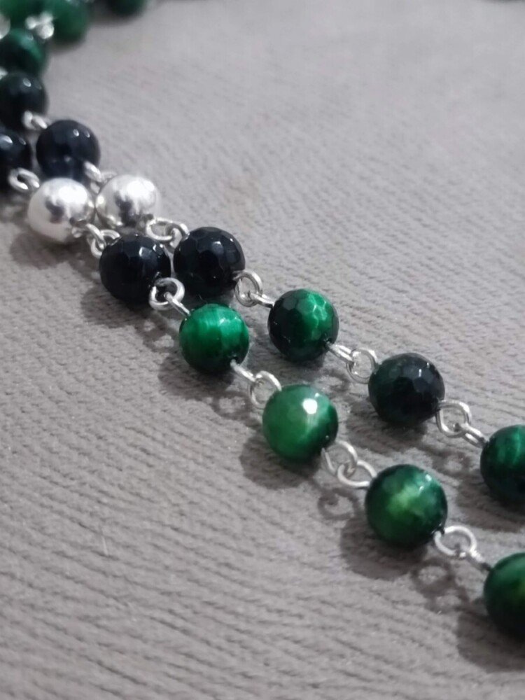 Perle zelenog tigrovog oka