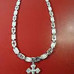 Komplet lanac srebro sa krstom 117 grama