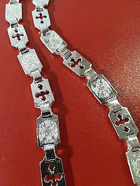 Lanac srebro sa grbovima komplet sa krstom