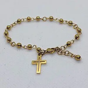 Brojanica za ruku od hirurškog čelika boja zlata