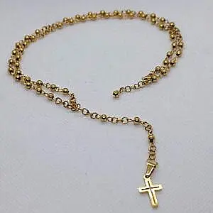 Ogrlica od hirurškog čelika boje zlata