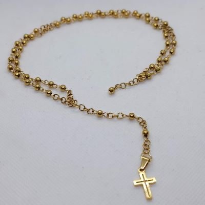 Ogrlica od hirurškog čelika boje zlata