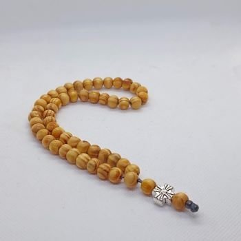 Molitvena brojanica maslinovo drvo 50 perli