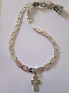 Komplet lanac srebro 117 grama sa izgraviranim ikonama