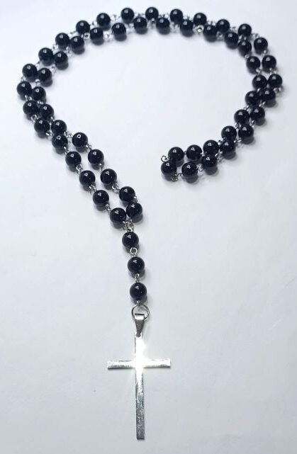 Brojanica od oniksa hirurški čelik Brojanica od oniksa hirurški čelik