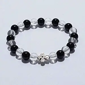 Brojanica od turmalina i gorskog kristala