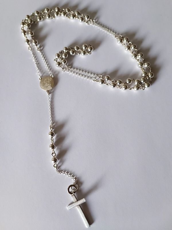 Unikatni ručni rad brojanica od srebra model Mel Gibson