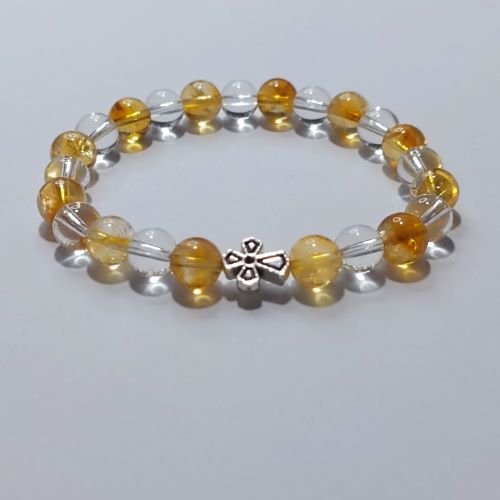 Brojanica kombinacija citrin gorski kristal