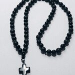 Brojanica za vrat od lave i mat oniksa