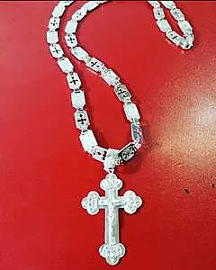 Lanac od srebra komplet sa krstom 105 grama