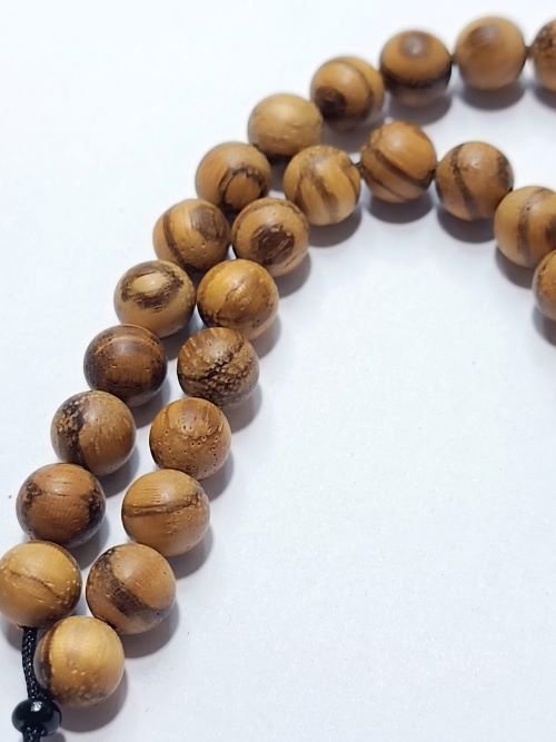 Okrugle perle braon drvo 8 mm