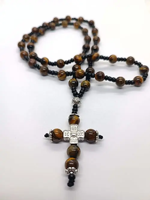 Brojanica za vrat od perli tigrovog oka