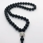 Molitvena brojanica crni turmalin 50 perli