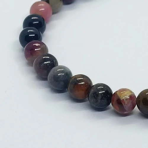 Perle šarenog turmalina 6 mm