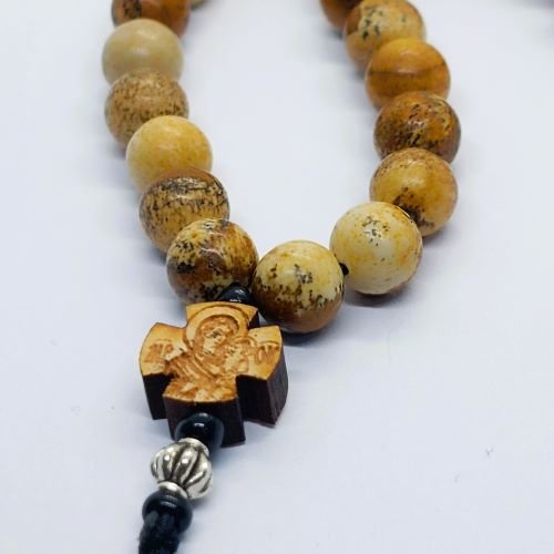 Pejzažni jaspis kamen brojanica