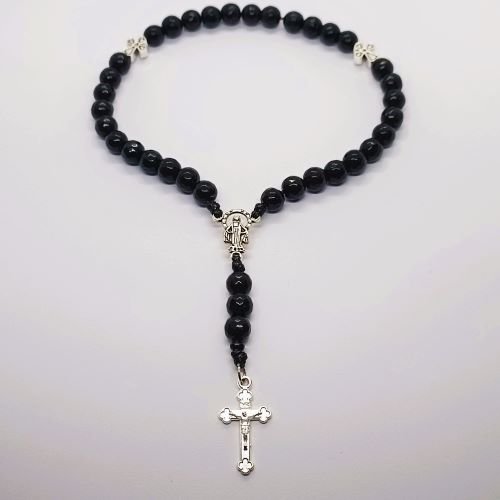 Brojanica za molitvu 33 perle oniks faset