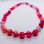 Ahat ogrlica u roze varijanti