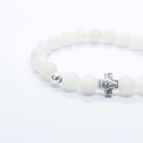 Brojanica mesečev kamen srebro