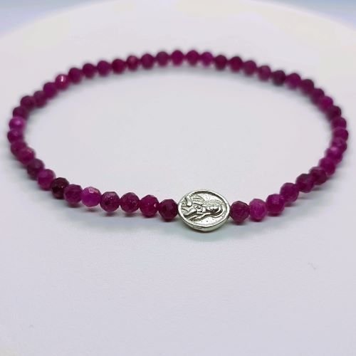 Dragi kamen rubin brojanica 4 mm