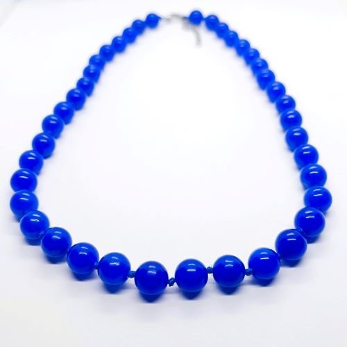 Ogrlica od tamnoplavog kalcedona