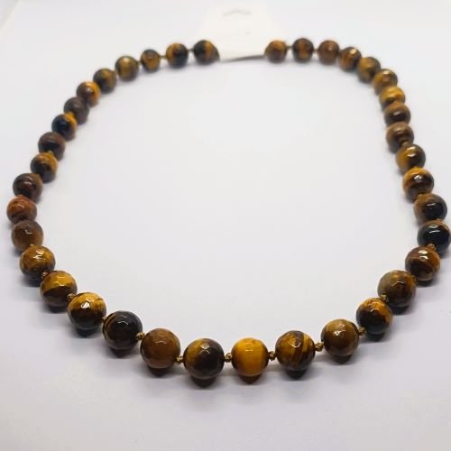 Tigrovo oko poludragi kamen ogrlica