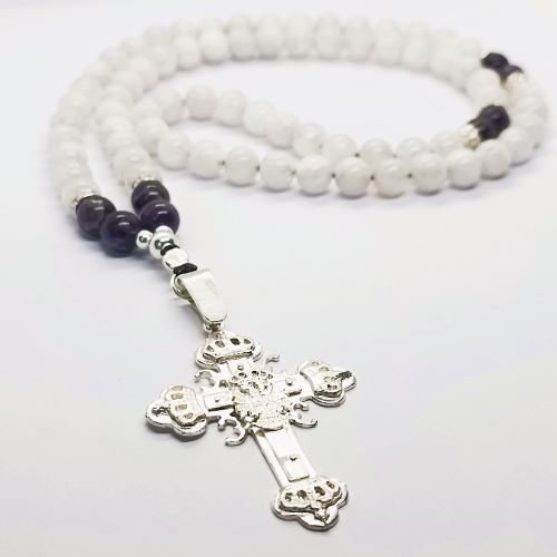 Brojanica mesečev kamen srebro 925